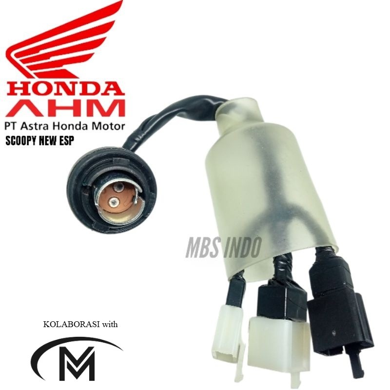 SOCKET BACK LIGHT STOPLAMP HONDA SCOOPY NEW ESP / SOKET PENYAMBUNG KABEL LAMPU BLAKANG HONDA SCOOPY 