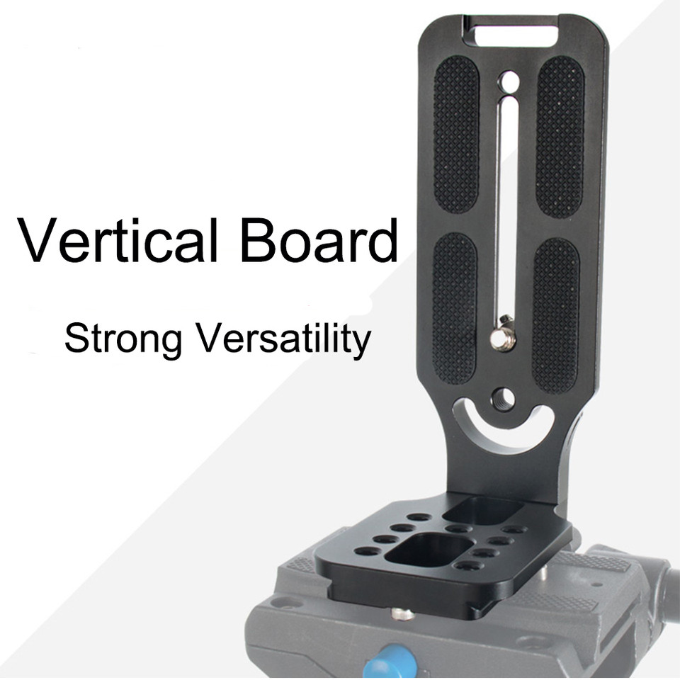 DSLR Camera L Bracket Vertical Horizontal Video Switching Tripod Quick Release Plate Compatible with