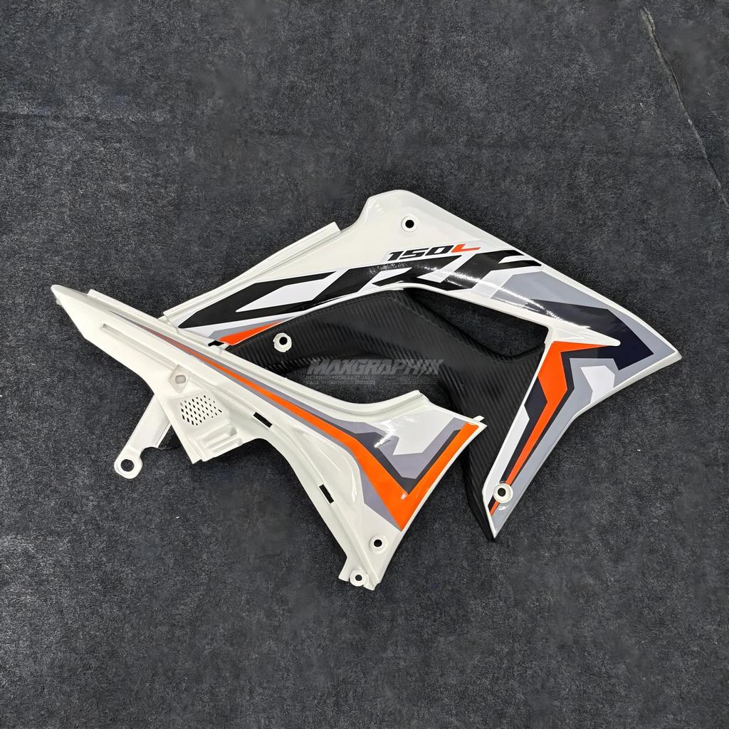 Striping Honda CRF 150L Semi Original Stiker CRF 150L Satu Set Body Kanan Kiri - Motorcycle motor