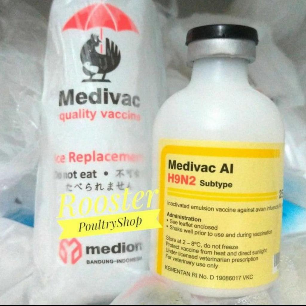 Vaksin Ayam Medivac AI H9N2 isi 25 ml