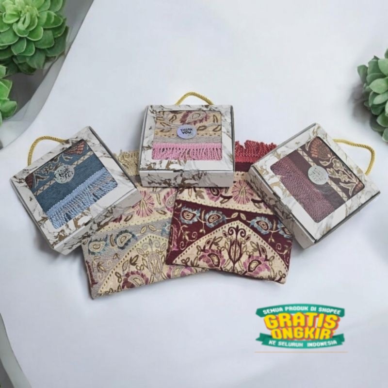 Souvenir Sajadah Turkey tambang Midi  / hampers sajadah turkey tambang / grosir sajadah / souvenir s