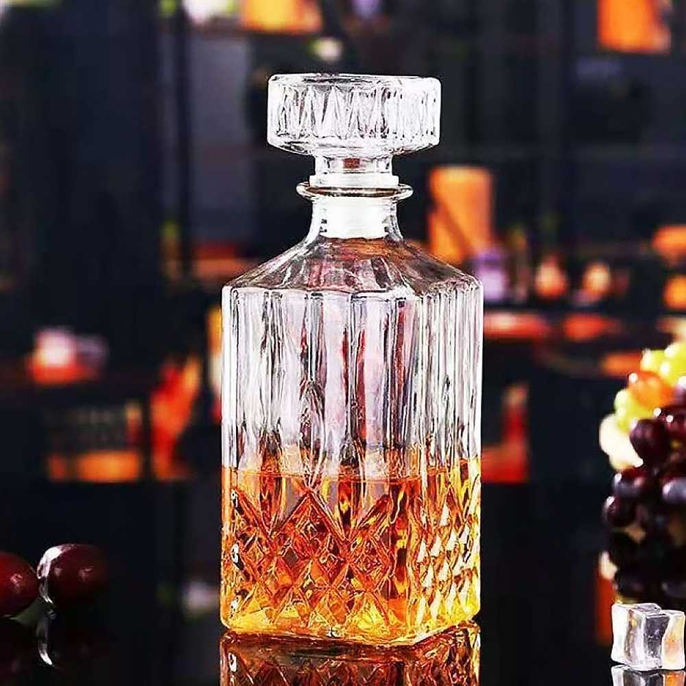 OEIEN Whisky Decanter Glass Bottle Liquor Scotch Luxury 950ml - EJ50HF