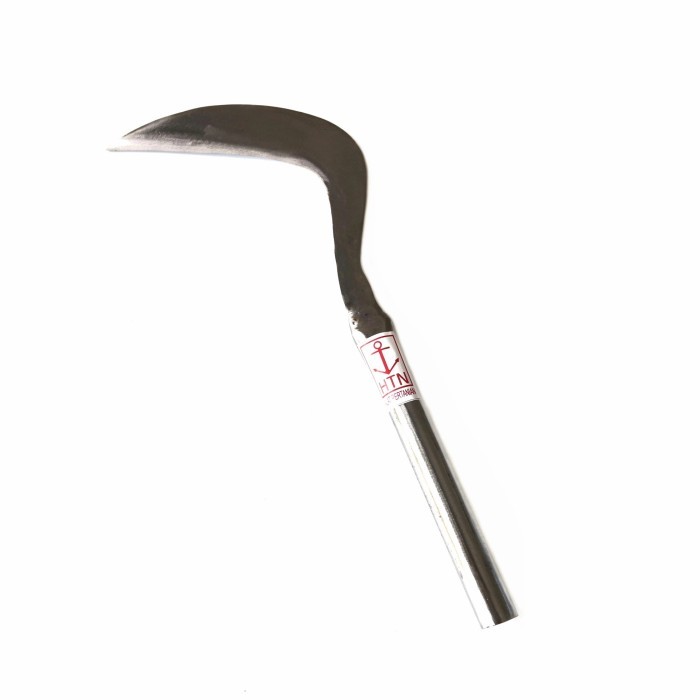 Arit Sabit Potong Rumput Bahan Baja Per Gagang Besi Las Anti Copot