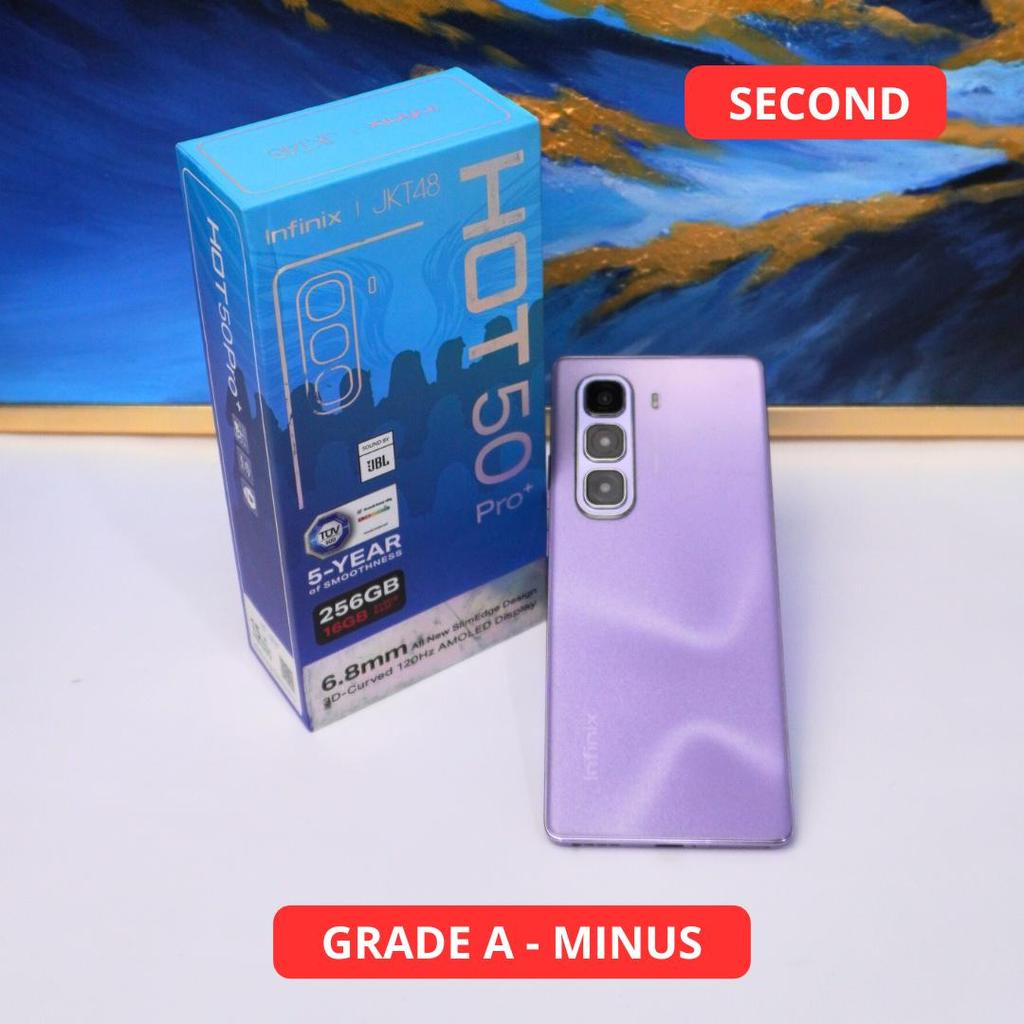 INFINIX HOT 50 PRO+ 8/256 GB (4G) GRADE A - MINUS HP SECOND ORIGINAL SINAR MUTIARA CELL