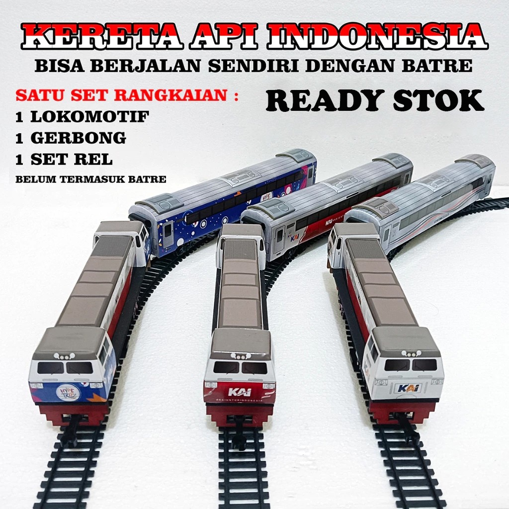 (Macicay) Kereta Api Indonesia - Gerbong Rangkaian Kereta Api ( handmade )