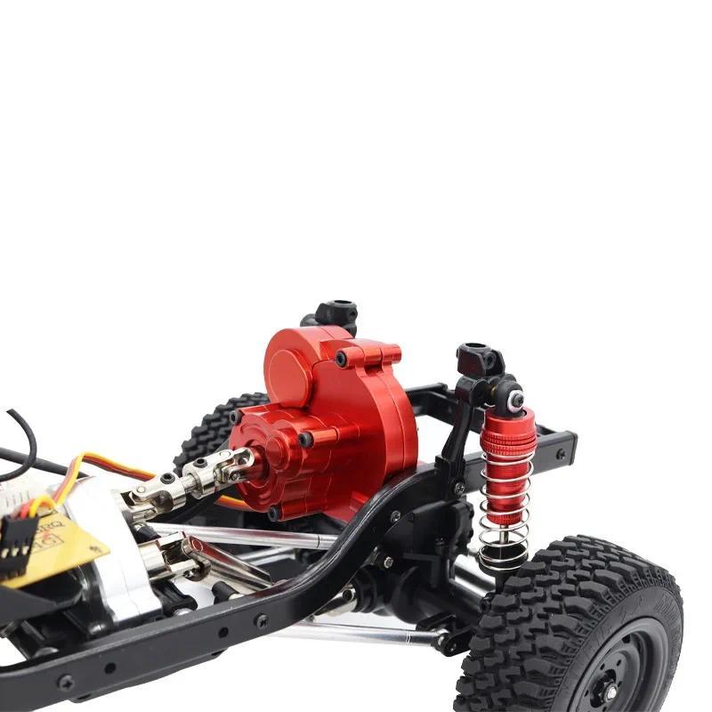 MN86 Metals CNC Transmission Gearbox with Motor Gear for 1/12 MN128 MN86 MN86K MN86KS G500 RC Rock C