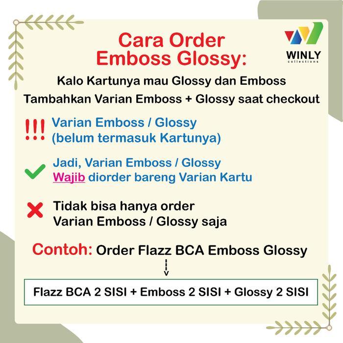 Emoney Etoll ID CARD BRI BRIZZI Custom Murah Idcard - 2 SISI - BRI BRIZZI 2 SISI Terlaris