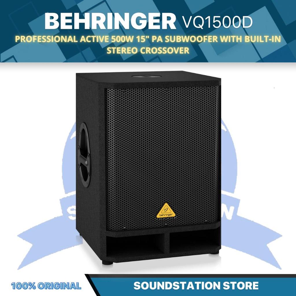 BEHRINGER VQ1500D Professional Active 500W 15" PA Subwoofer with Built-In Stereo Crossover - Speaker