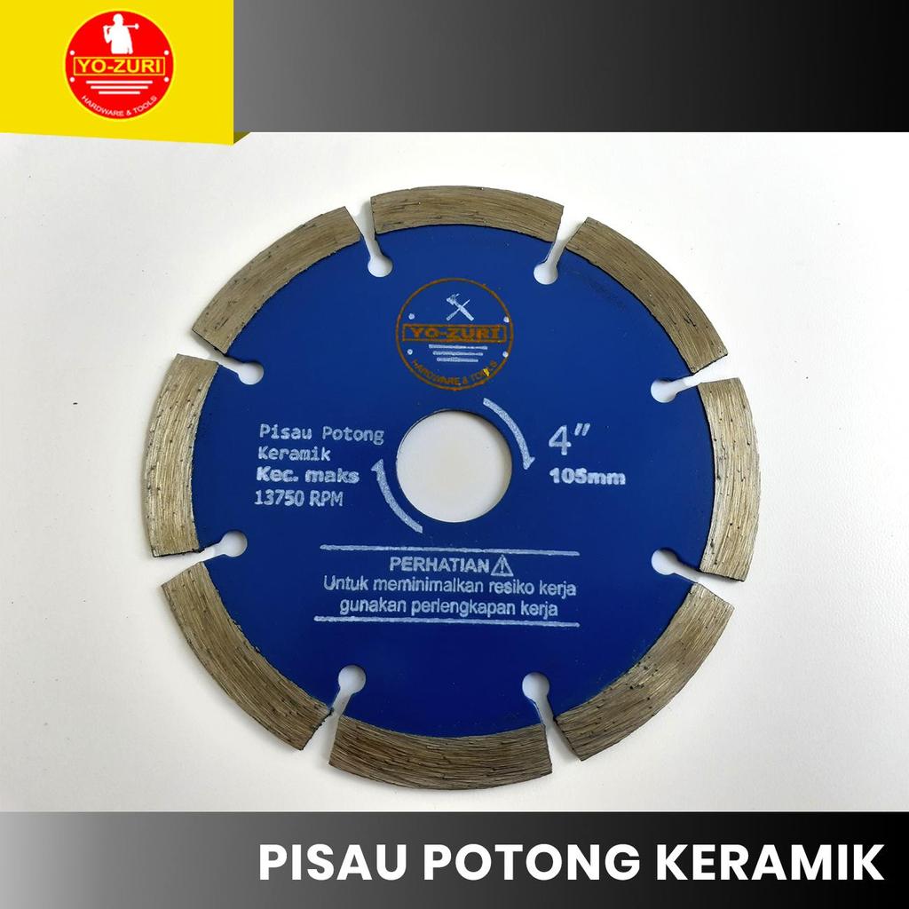 PISAU POTONG KERAMIK | PISAU POTONG GRANIT | DMW KERING YOZURI BIRU