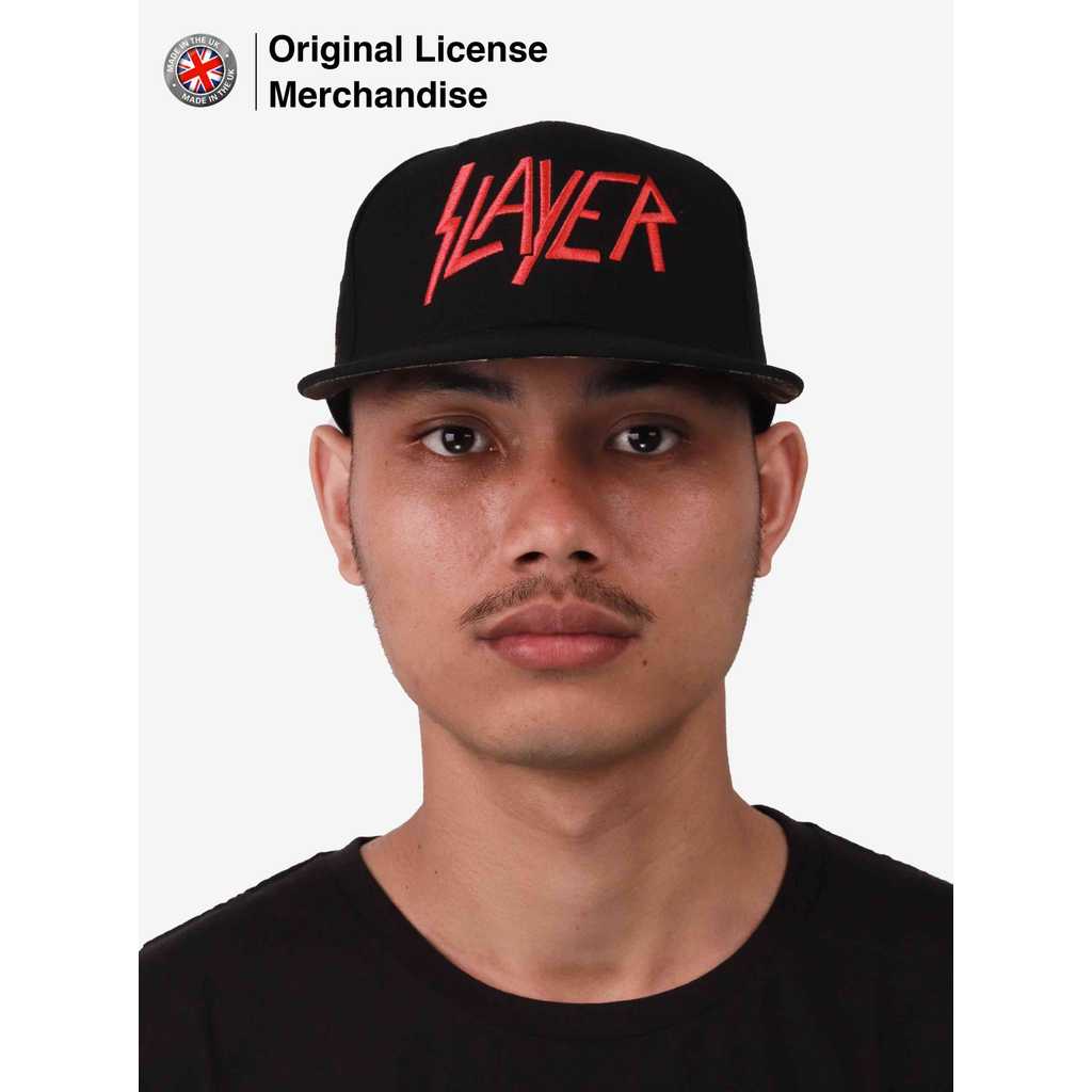 SLAYER LOGO Topi Snapback Hat Cap Pria Wanita Dewasa Band Musik Import Ori