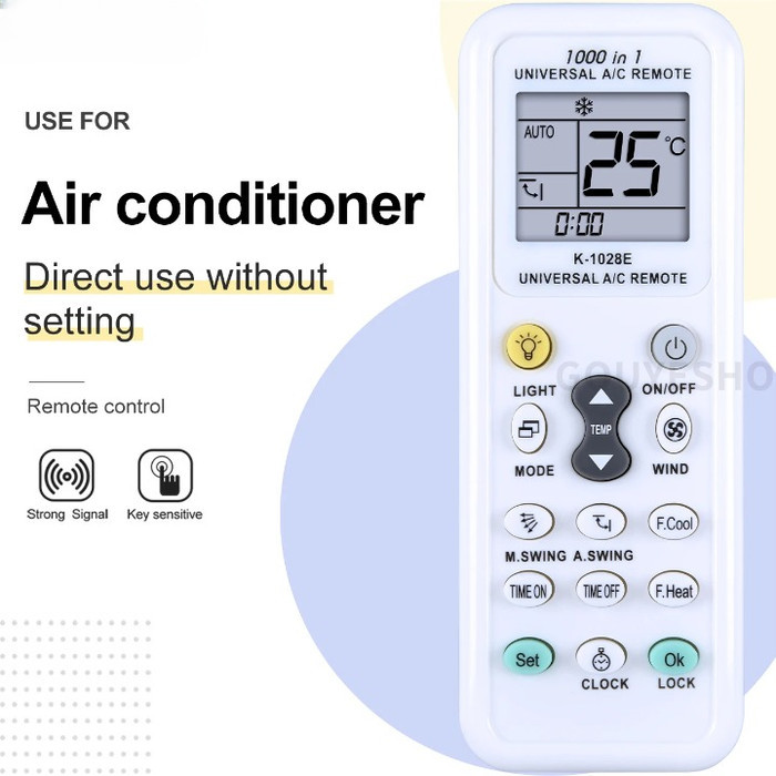 Remote AC Universal Semua Merek Pengganti Remote AC Rusak Hilang Compatible Samsung Sharp Daikin LG 