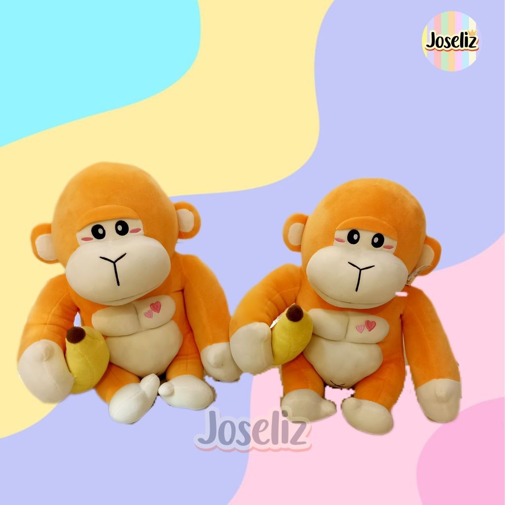 BONEKA MONYET MONKEY GORILLA BANANA PISANG BY SEULGI