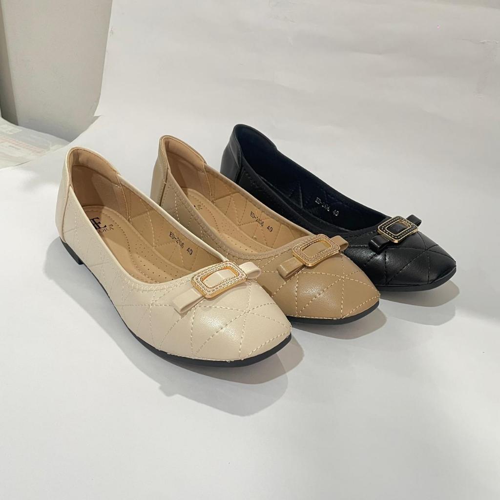 ELLORA ED-2106 Sepatu Flatshoes Wanita Import
