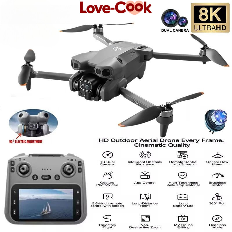 Love Cook-GT50 Pro Fotografi Udara – Drone Kamera CMOS Besar Brushless Motor Tanpa Sikat