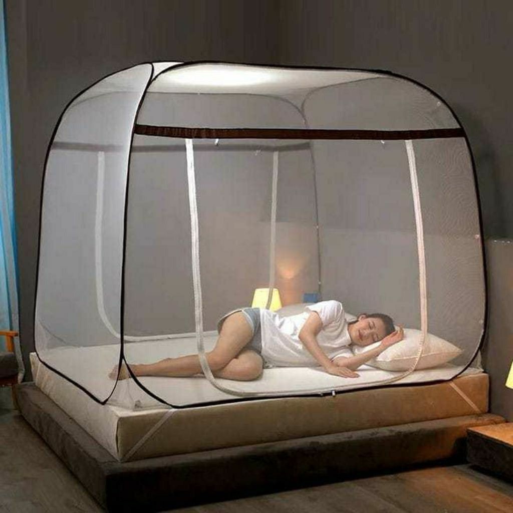 Kelambu Kasur/Kelambu Model Tenda/Kelambu Anti Nyamuk/Kelambu Praktis