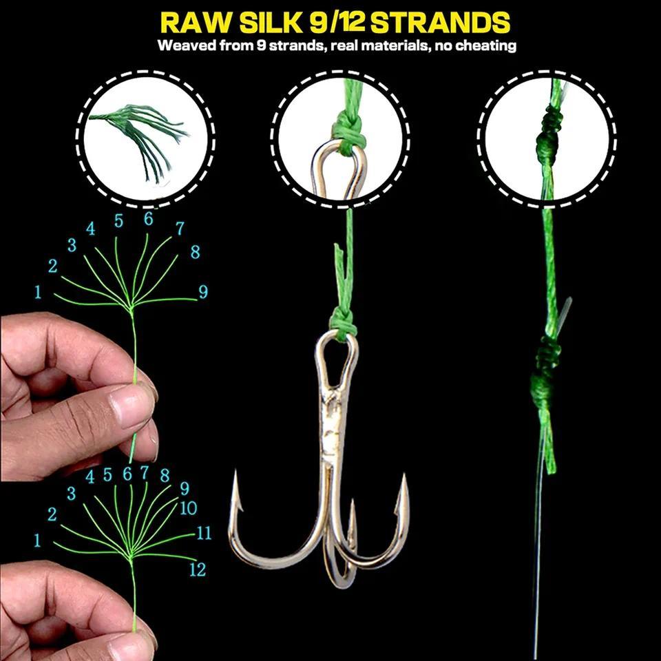GHOTDA 300m Jigging Smooth PE Fishing Line X12/9/8 Strands Multifilament Braided Rope Super Strong 8