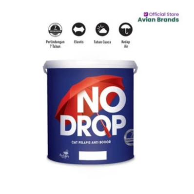 CAT NO DROP NODROP ANTI BOCOR 1KG TEMBOK WATERPROFF GENTENG TALANG SENG ASBES PLAFON DAK BETON