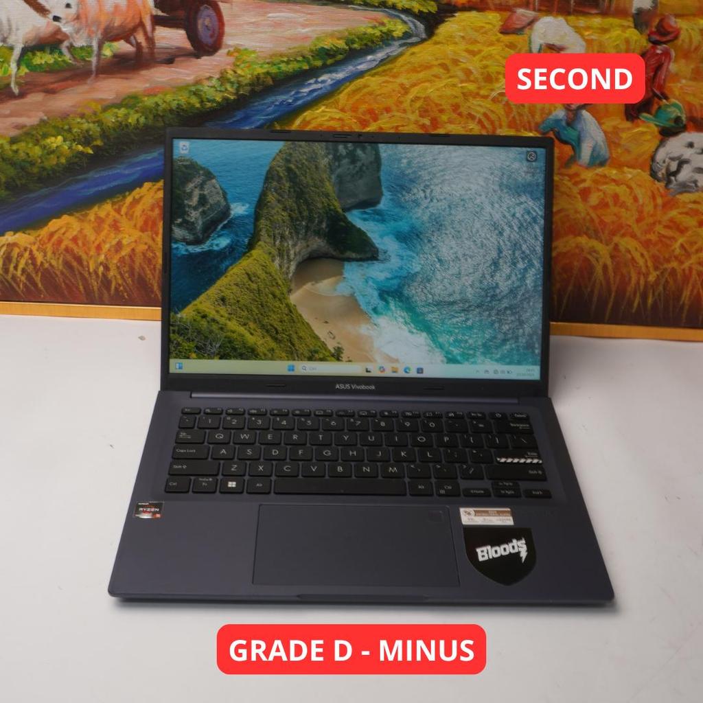 ASUS VIVOBOOK_ASUS LAPTOP M1403QA_M103QA AMD RYXEN 5 5600H 8 GB (14") GRADE D - MINUS LAPTOP SECOND 
