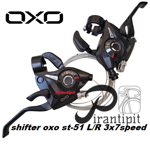 shifter oxo st-51 L/R 3x7speed / Operan Gigi Sepeda Speed Shifter Brake 3 dan 7 Speed / sifter 3x7 /