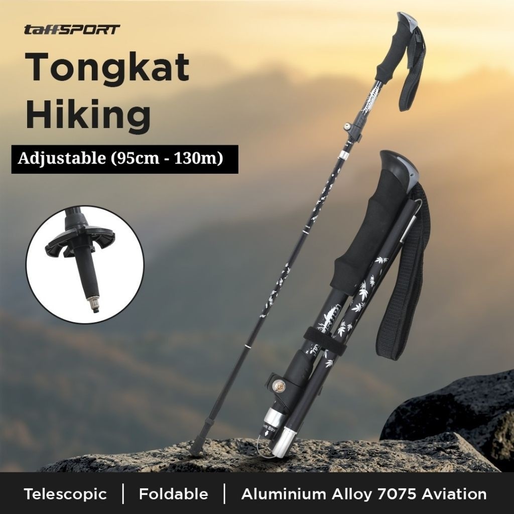 (Skyvon) Treking Pole Lipat | Trekking pole Quick lock | Treking Pole Lipat Tannerd