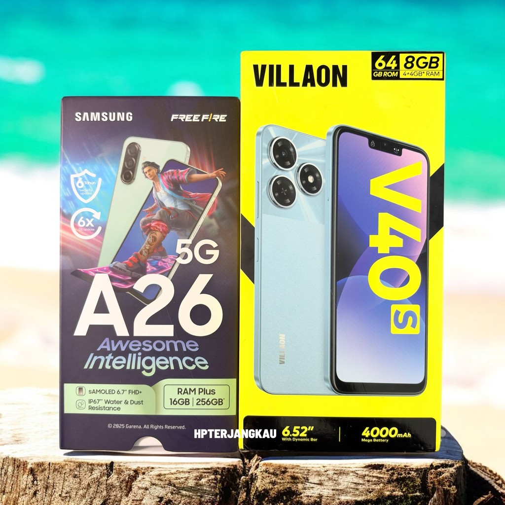 Second Samsung Galaxy A26 5G 8/128Gb & Second Villaon V40s 4/64Gb Mulus Fulset Sesuai Gambar