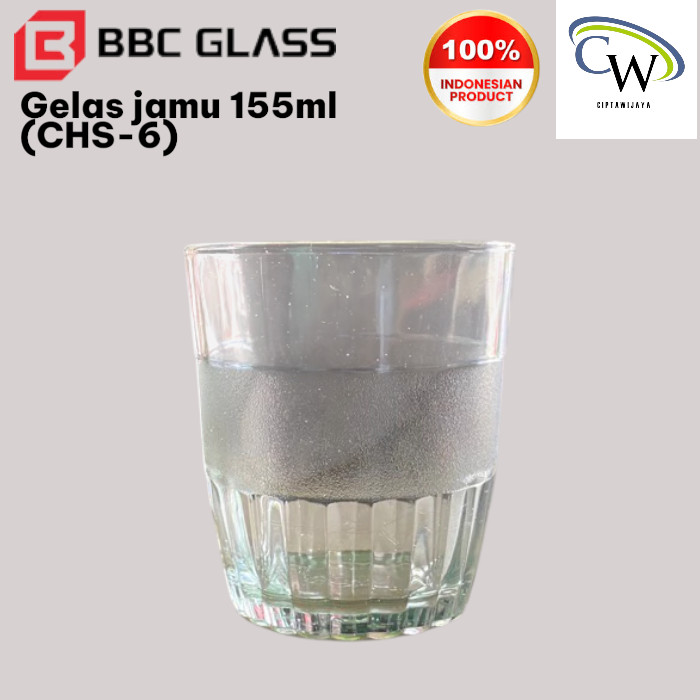 Glass / Gelas [6 Pcs] Kaca Jamu Keronjo 150ml / Gelas Kaca Pendek