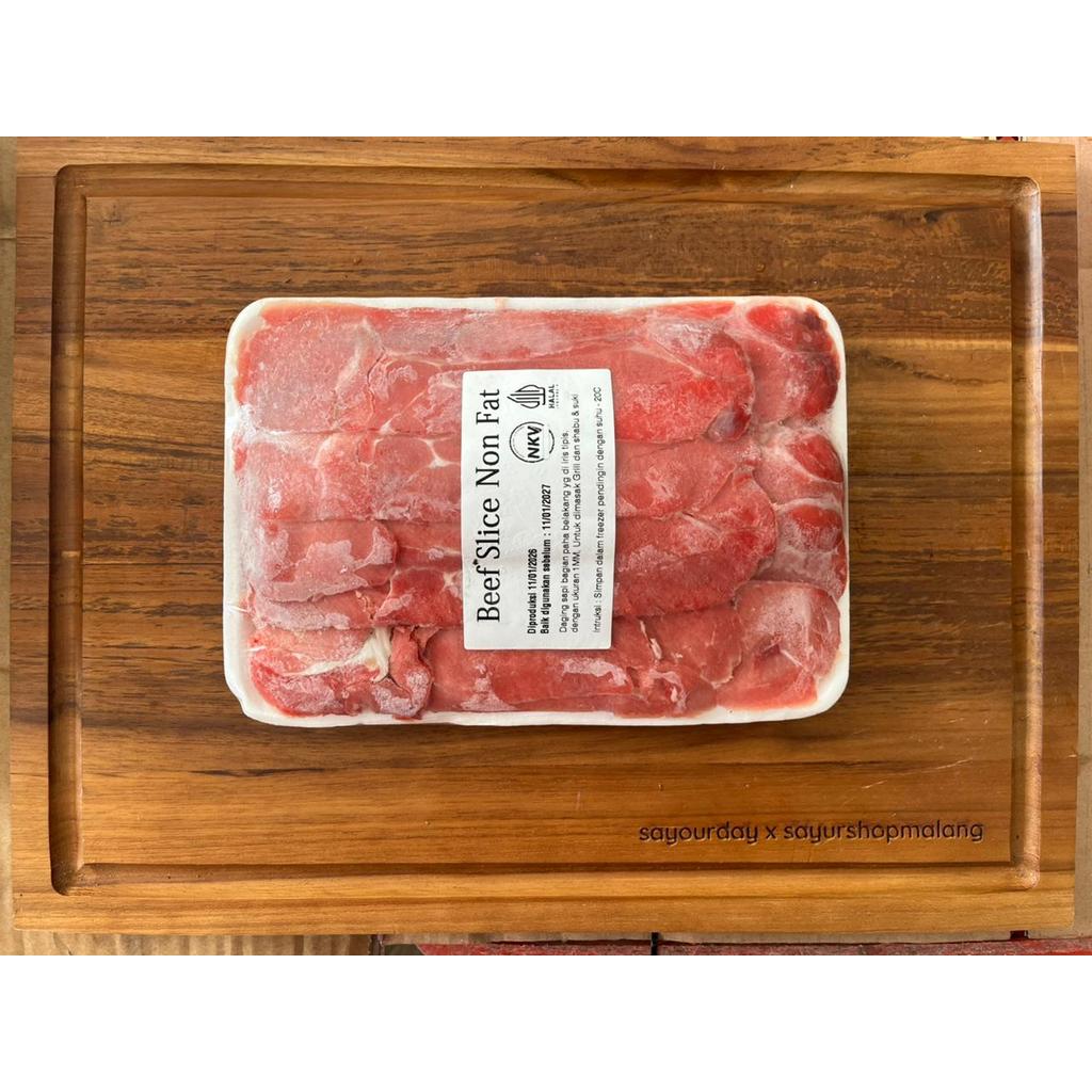 Daging Slice Non Fat / Beef Slice Non Fat 500gr -  Sayur Segar Instan Malang