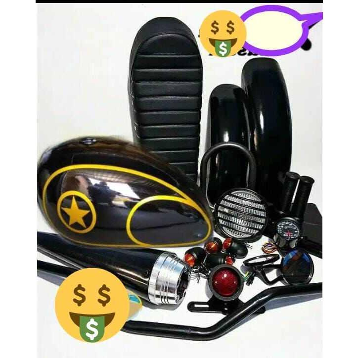 [GM] paket body full set japstyle bison Tiger Thunder MOTOR CUSTOM Paket Tangki Motor