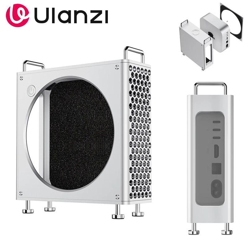 Ulanzi QT01 Aluminum-alloy Case for Mac Mini M4/M4 Pro Vertical Computer Laptop Stand with  Dustproo