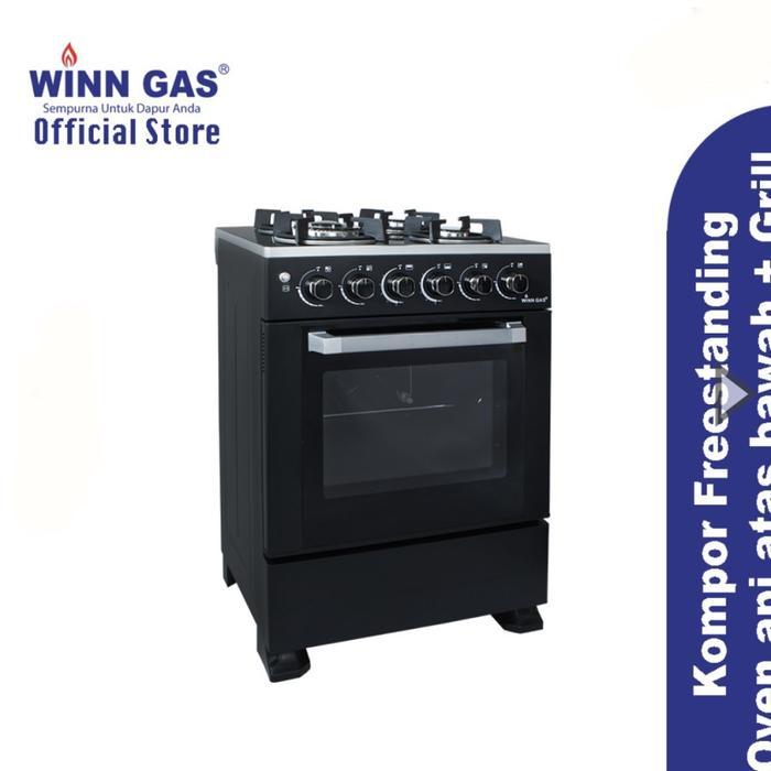 Winn Gas Kompor Free Standing 4 Tungku W-5090 / W 5090 kompor  4  tungku  plus  oven