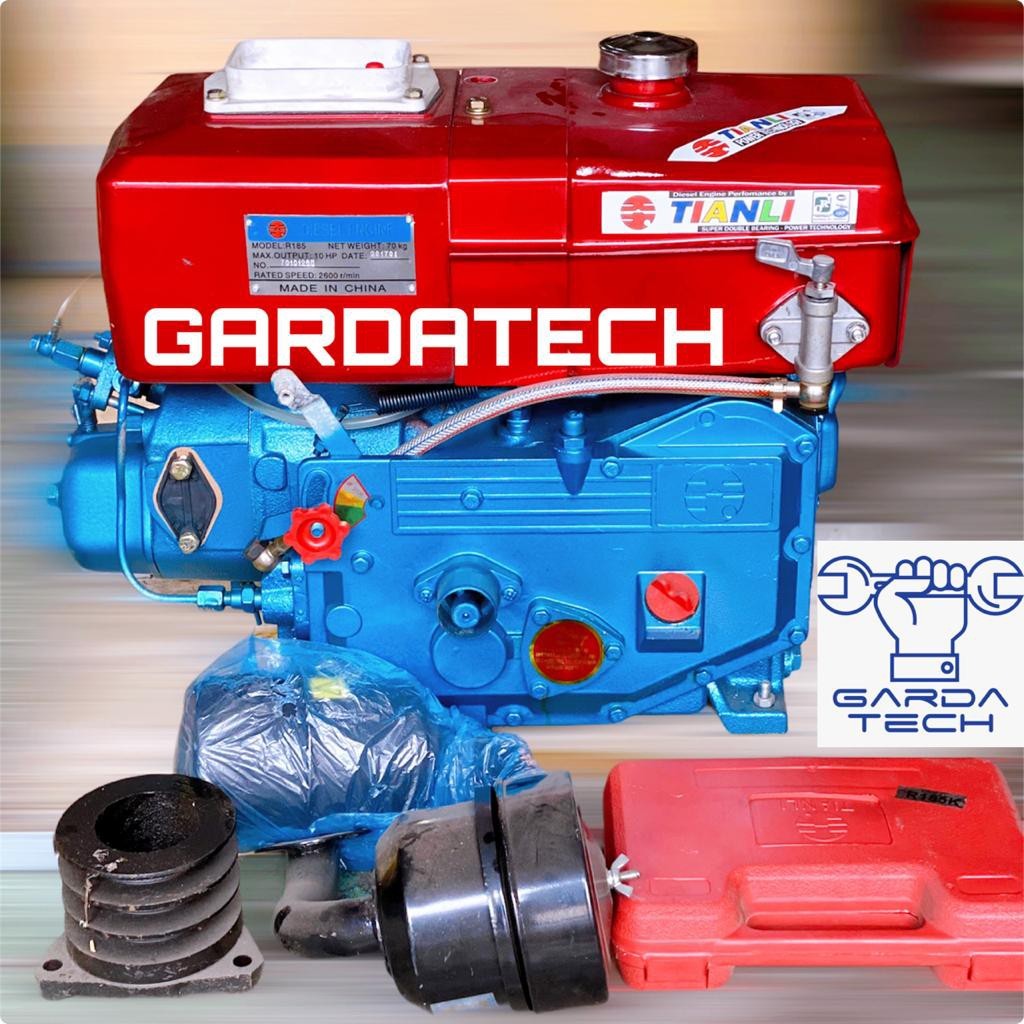 Mesin Penggerak Diesel Solar TIANLI R 185 Hopper / 10 HP Mesin Jepang