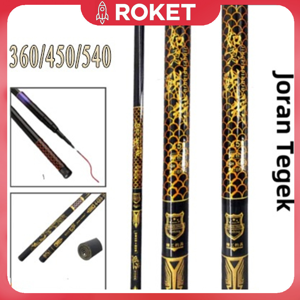 Joran Tegek Batik 270 360 450 540 Carbon Medium hard/joran tegek/joran tegak