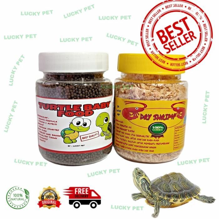 PAKET MAKANAN KURA KURA AIR BRAZIL RES BABY TURTLE ANAK KURA KURA AIR