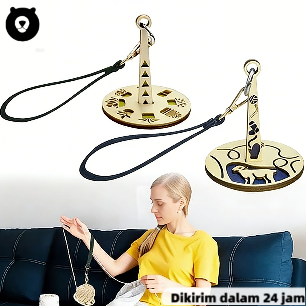 Portable Wrist Yarn Holder Wooden Yarn Ball Holder Yarn Organizer