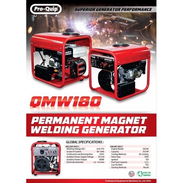Mesin Generator Las Listrik Magnet Pro Quip Tipe QMW160