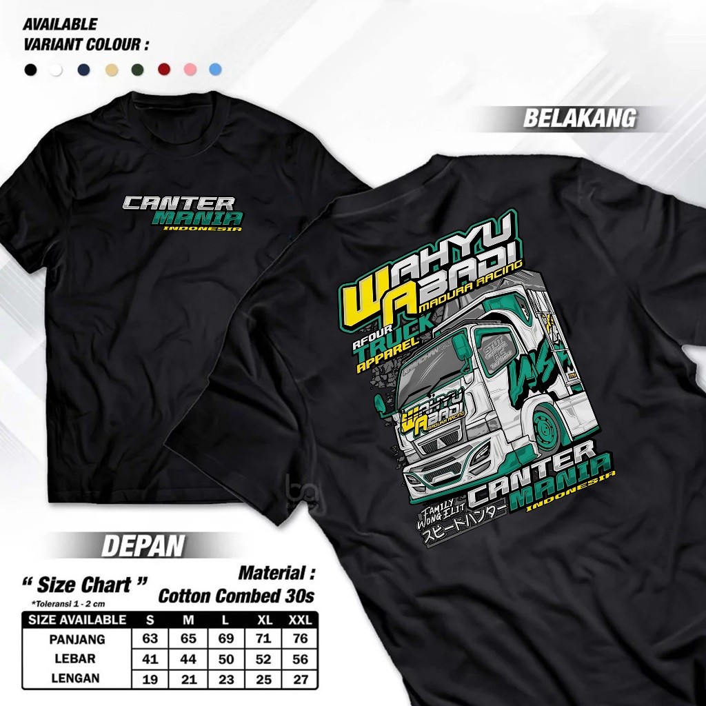 KAOS TRUK CANTER - KAOS CANTER MANIA - KAOS MURAH - KAOS PREMIUM - KAOS TERBARU - KAOS COTTON COMBAD