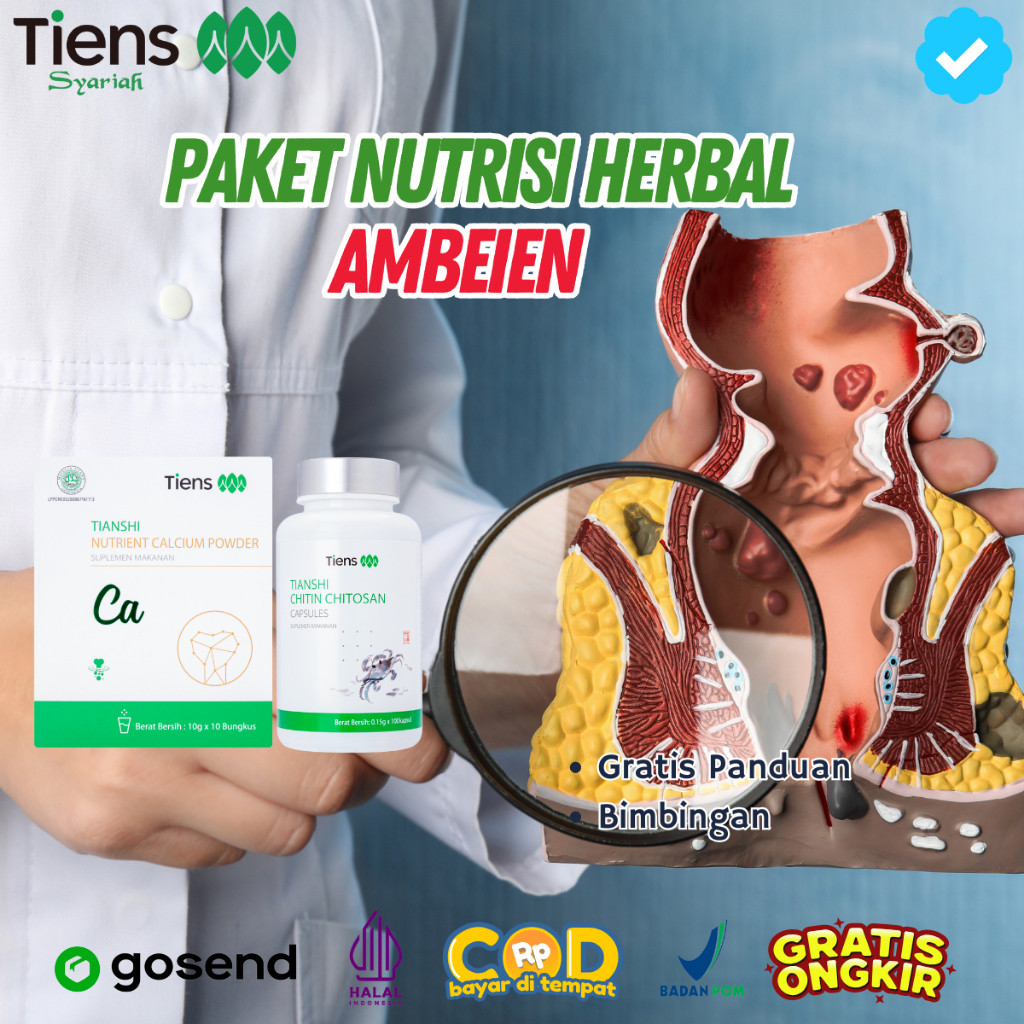 Tiens Tcm Herbal China Ambeien Ambeyen Obat Wasir Ambien Fitofarmaka Tianjin Tiongkok Original