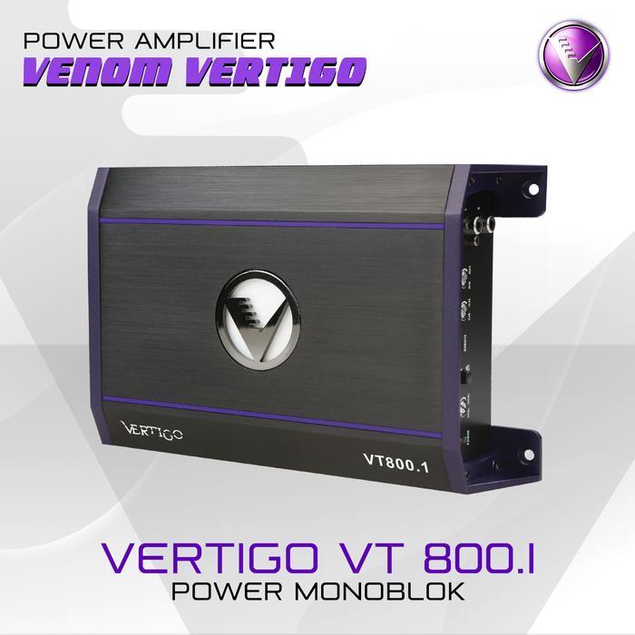 Venom monoblok Vertigo VT 800.1 Audio mobil- GARANSI RESMI - 100% BARANG ORIGINAL
