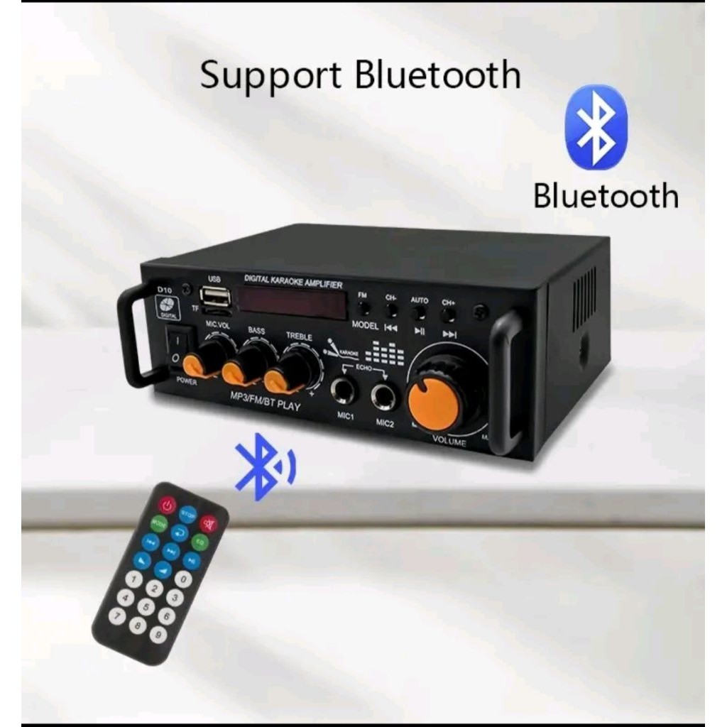 TERLARIS Amplifier bluetooth Fleco 296 amplifier karaoke kualitas terbaik  Amplifier murah COD