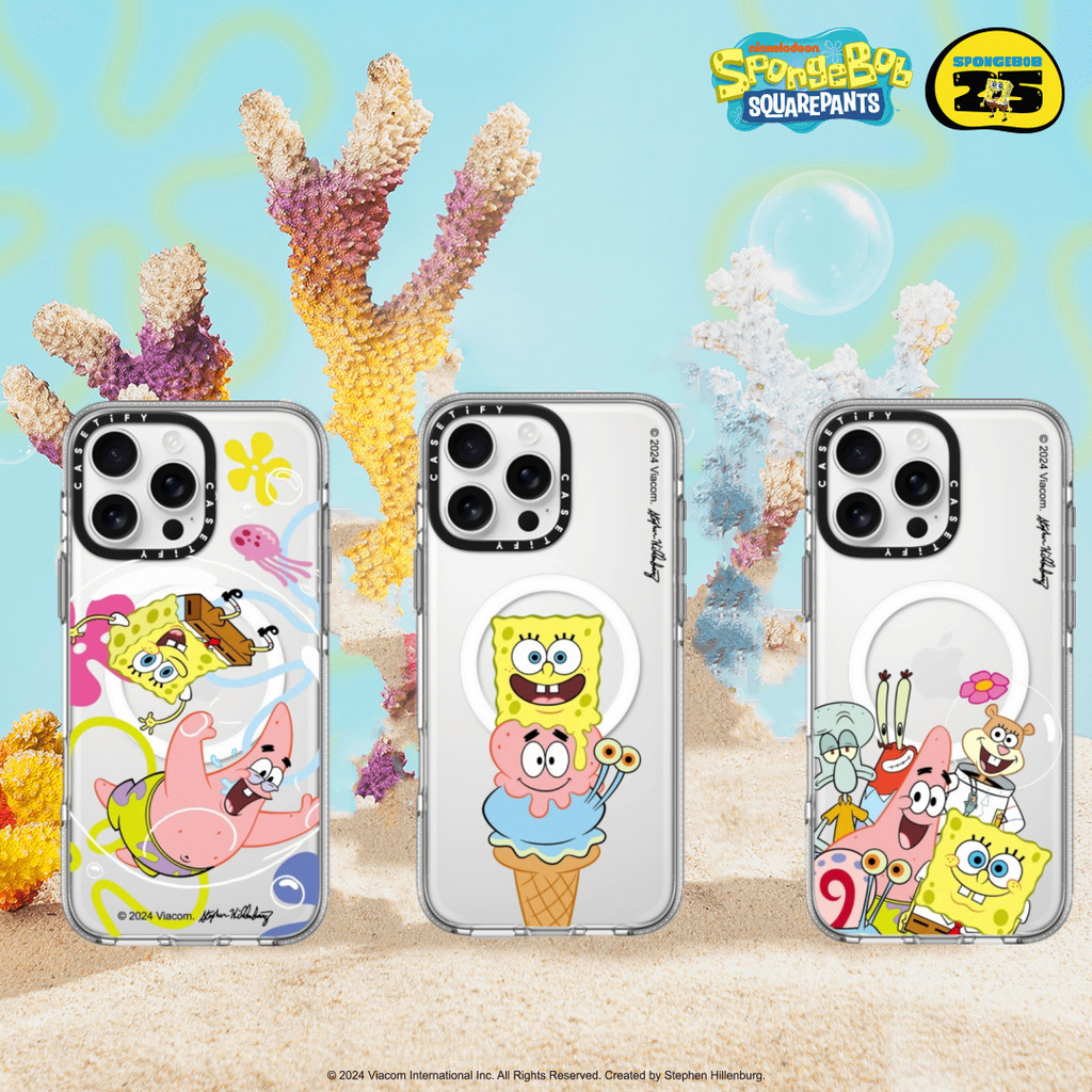 Casetify SpongeBob family Phone Case For  iPhone 17 17air 17pro 17promax 12promax 13promax 14promax 