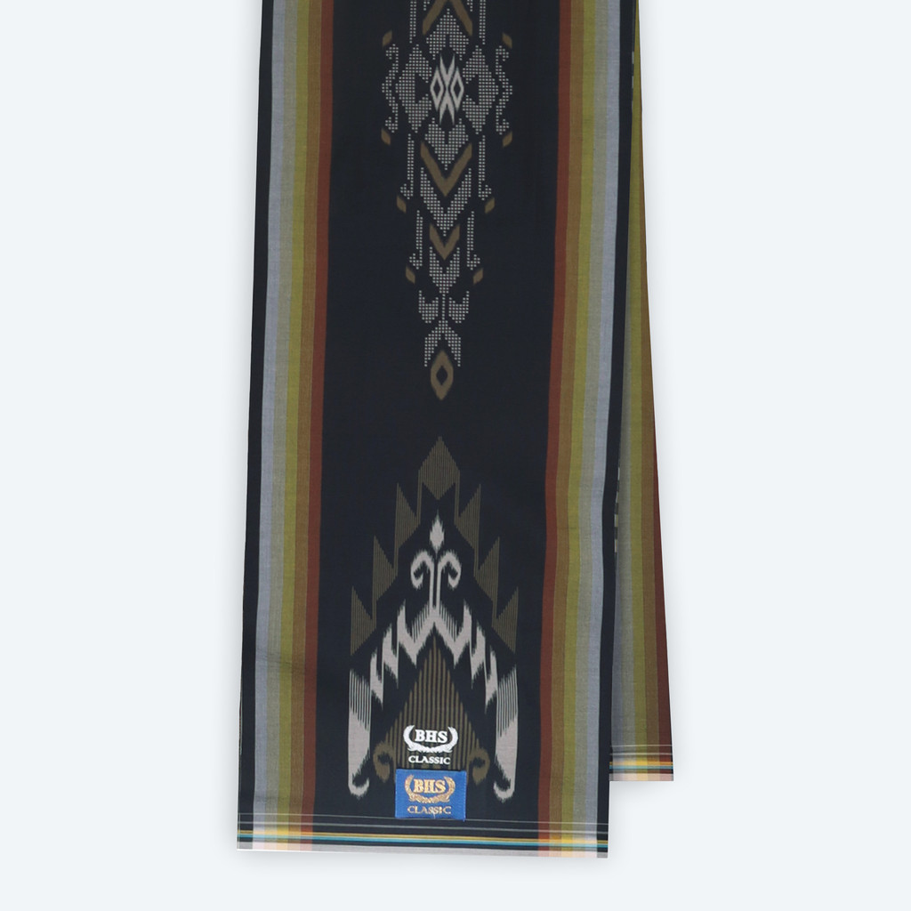 Sarung BHS Classic Gold Motif C45 DKD Hitam Kuning
