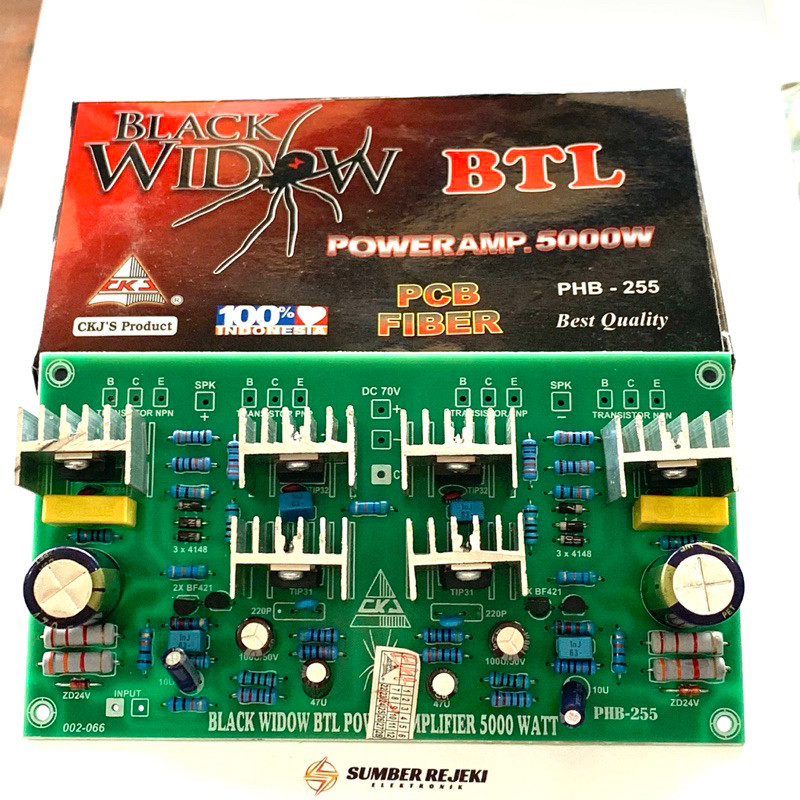 Driver Power BTL BLACK WIDOW 5000 Watt PHB 255 Original Product By CKJ