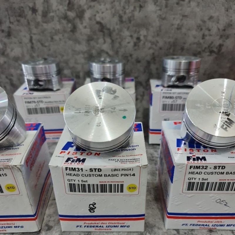 SUNMORNING    seher piston kit fim mentah 57 57.5 58 58.5 59 59.5 60 61 61.5 62 62.5 63  pin 13 14 1