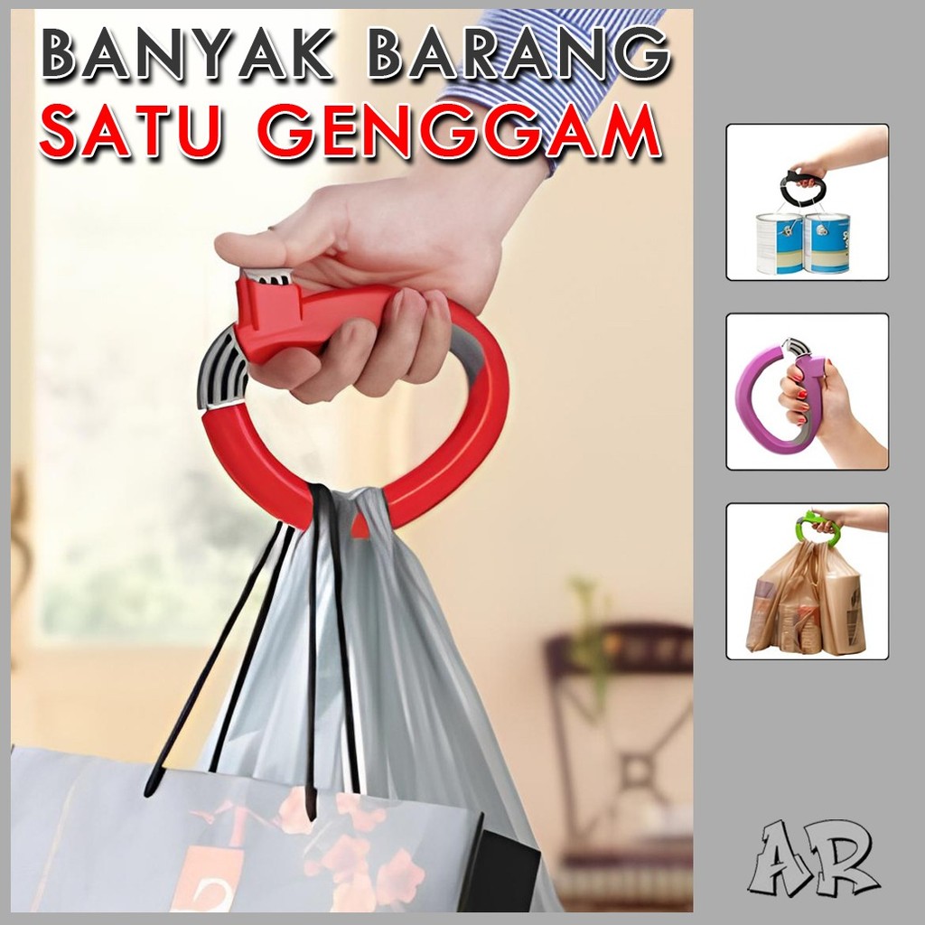 ANT Pegangan Kantong Plastik One Trip Grip Serbaguna /Pegangan Pembawa Tas Kantong Plastik Belanja /