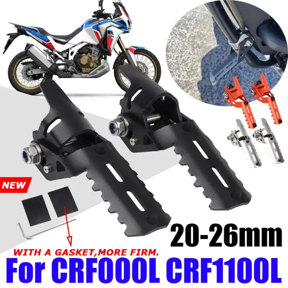 Pijakan Kaki Sepeda Motor Lipat, Pedal Kaki, Penjepit Pedal Untuk Honda CRF1000L Africa Twin CRF1100
