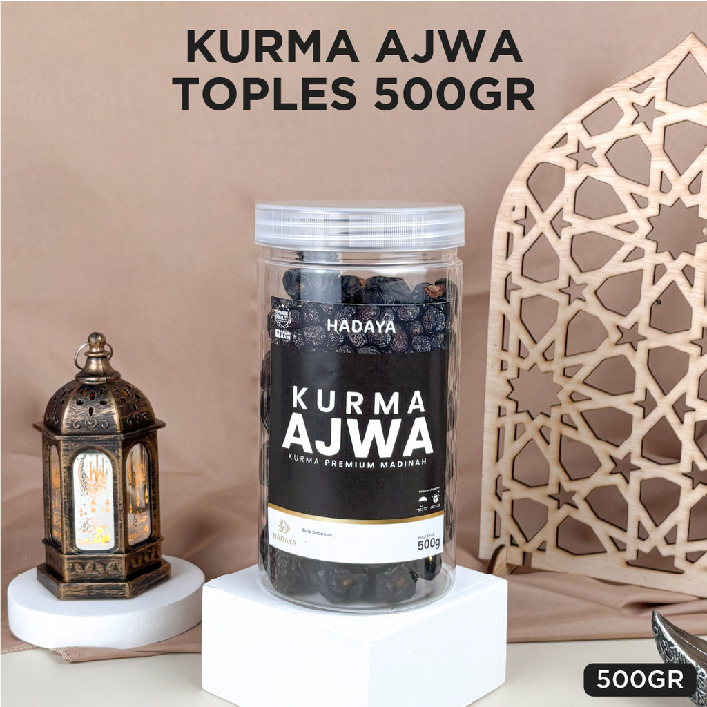 KURMA AJWA 500GR KEMASAN TOPLES / KURMA AJWA PREMIUM / KURMA AJWA TOPLES