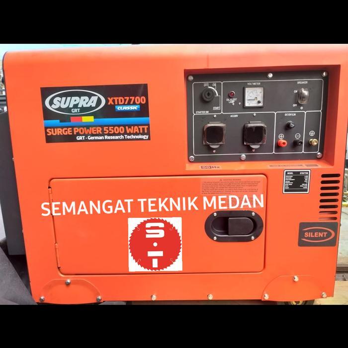 XTD7700 GENSET GENERATOR LISTRIK SILENT SOLAR 5000 WATT 5KVA SUPRA