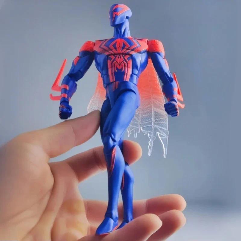 Marvel Spider Man Across The Spider Verse 2099 Action Figure Model Mobile Joint Doll Hand anging Spi