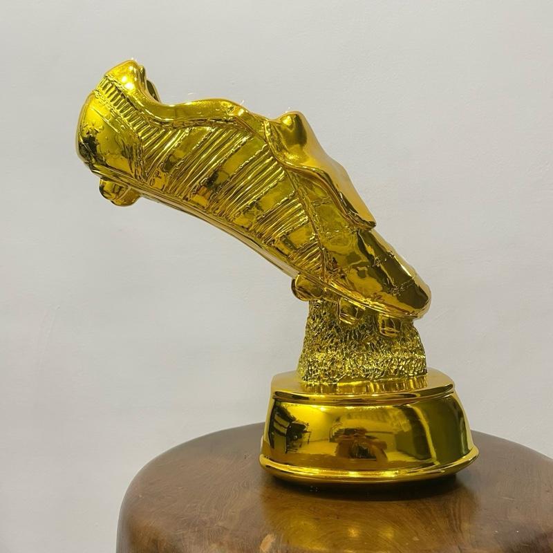 Trofi Sepatu Emas Golden Boots Trophy 25cm Piala Top Score Pencetak Gol Terbanyak Trofi Top Skor Gol