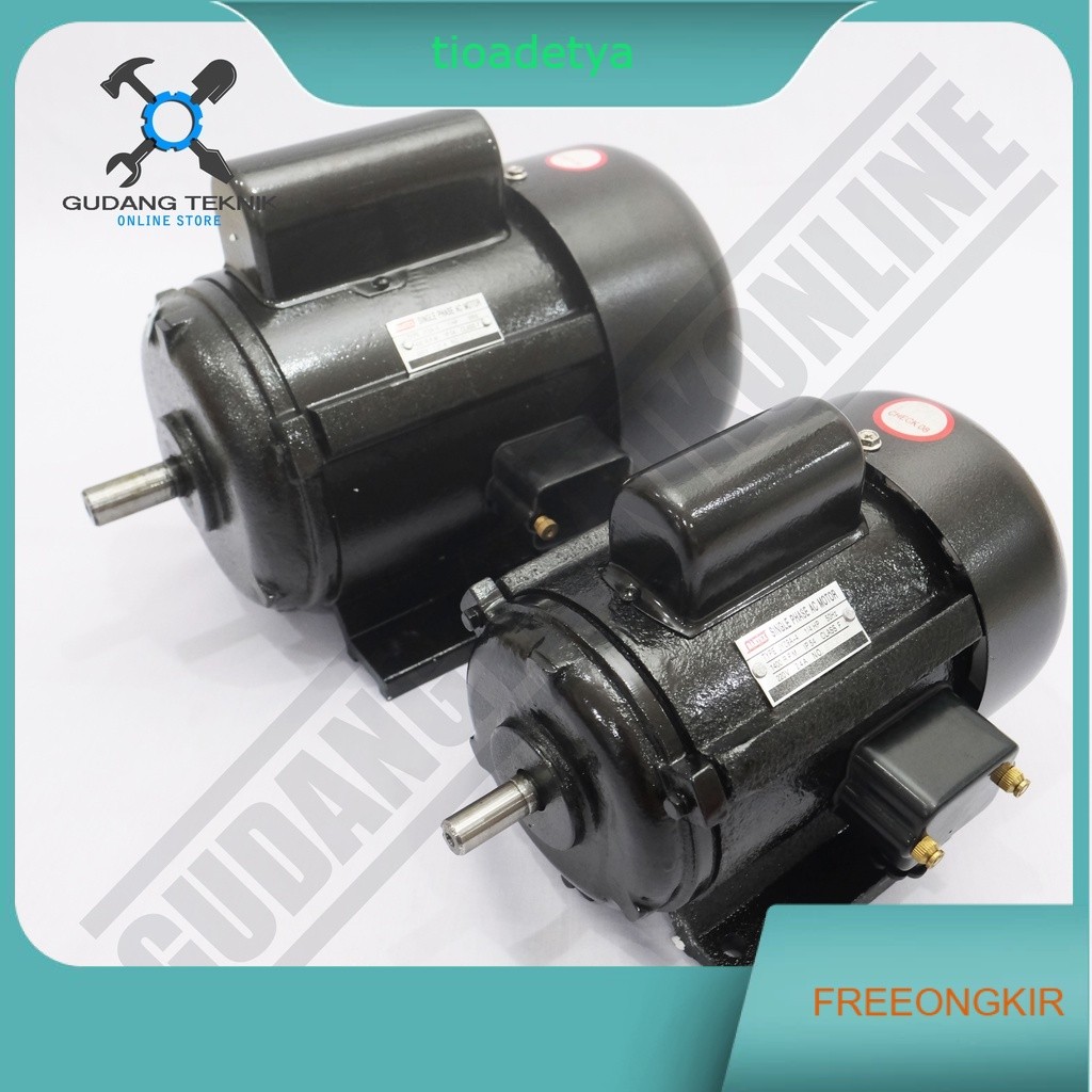 Dinamo Motor Penggerak 3Hp 2P 1Ph 2800Rpm BARTEX - Dinamo Elektro Motor BARTEX 3 Hp 4P 1 Phase 1500R